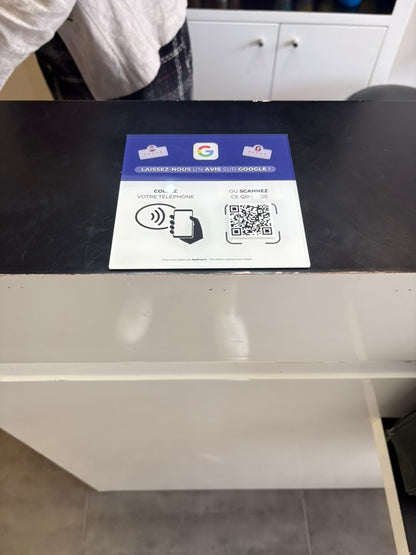 Plaque NFC Avis Google