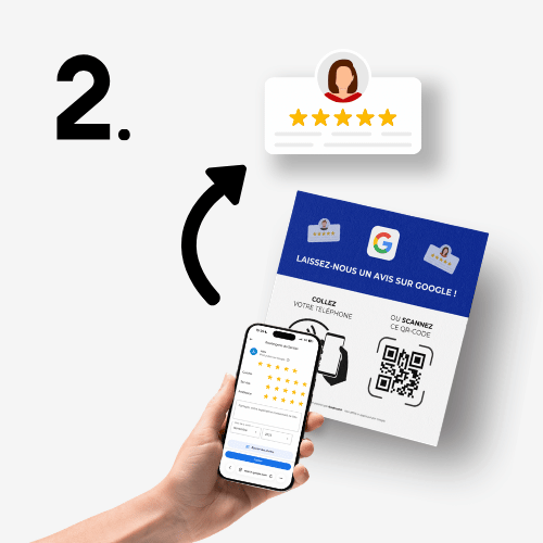 Avis client positif après utilisation d’une plaque NFC pour avis Google FeedTrust