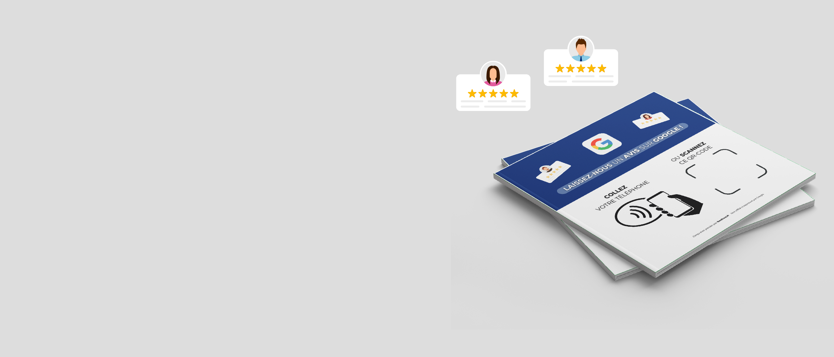 plaque pour avis Google NFC FeedTrust